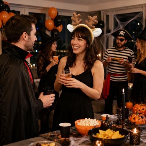 Rensdyrgevir-hårbånd til Halloween julefesttilbehør