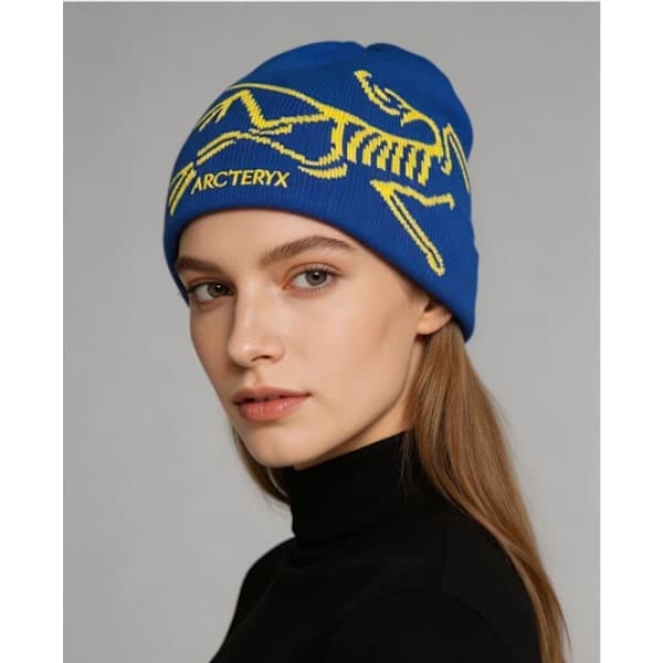 Arc'teryx Bird Head Toque Mössa Blå Merinoull Stickad Vintermössa Unisex Blå Blue