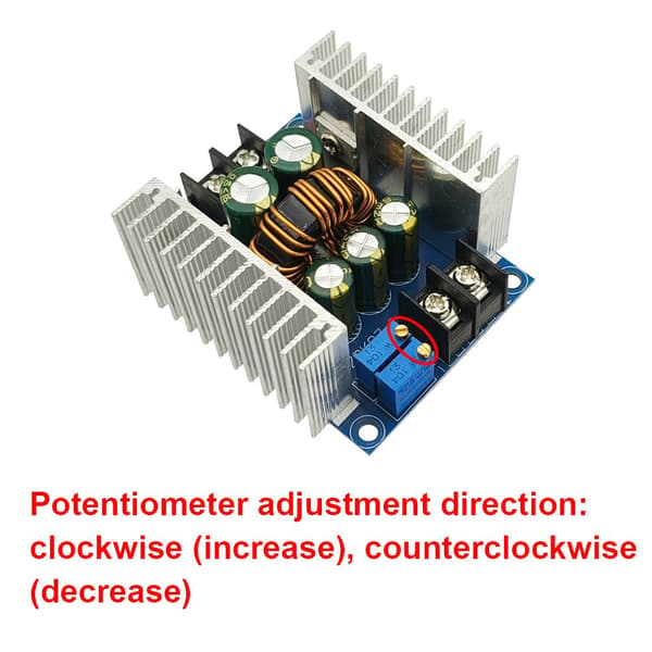 20A højeffekt 300W CC CV Buck-modul DC 6-40V til DC 1,2-36V Step Down-konverter justerbar spænding (2-pak)