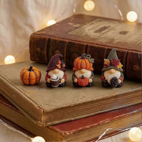 Litet 3D-pärldjur DIY-kit, Litet 3D-pärldekorationskit, Kreativt 4-pack DIY Goblin G