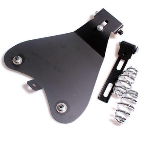 Sort læder solosæde til Sportster 883 1990-2013 Cruiser Bobber Chopper Sadel