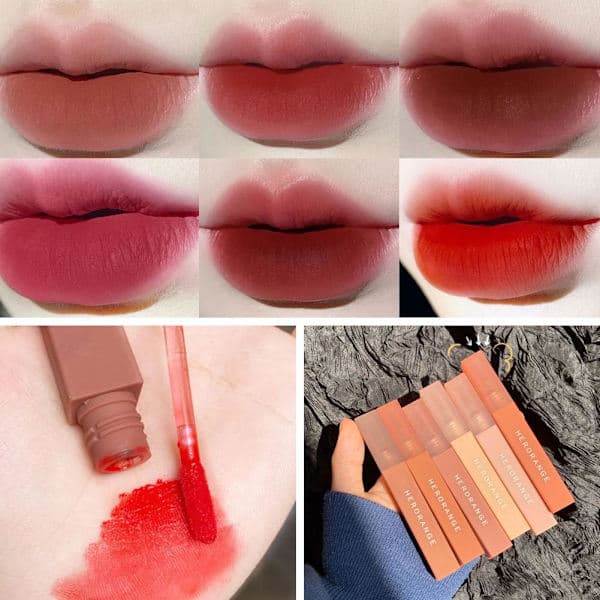 Fløjl Læbestift Lip Gloss Langvarig Lip Gloss Fløjl Mat Læbestift Fuld Blød Let J9y0 H01# one-size H01# one-size