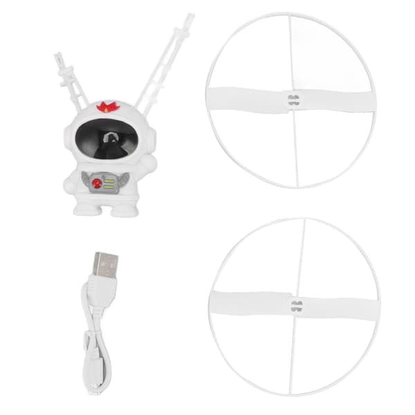 Astronaut Flygande Leksak Intelligent Levitation Induktionshelikopter för Barn Plast (Vit) White