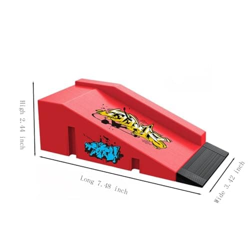 Fingerboard Skate Park Sæt, Mini Finger Rampe Forhindring Træningslegetøjssæt (B) B