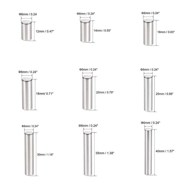 25 kpl lieriötappeja, M6x35mm M6x35mm