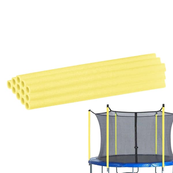 Trampoline Skumstanghylser 15,7 tommer 12 stk Universell Vanntett Yellow