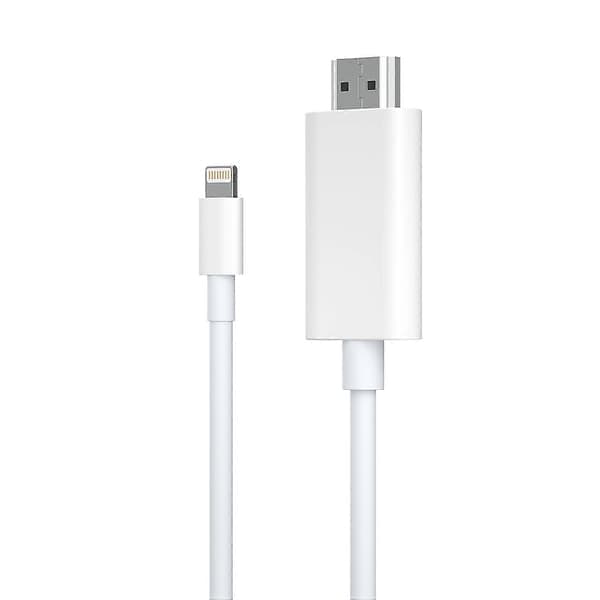 4m Lightning til HDMI-kabel 2K HD Digital AV-adapter Synkroniseringsskærmstik til iPhone til TV-projektor
