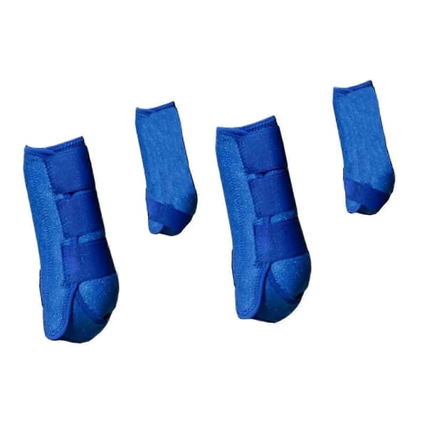 4x Hästskydd Ben Skydd Set Hållbara Hästskydd för Ridträning blue S