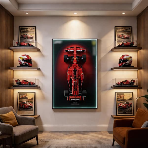 Display Wallboard med LED-lys til Lego Technic Ferrari SF-24 42207 42207