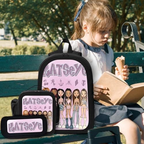 DPKLAD Katseye Ryggsäck Katseye Merch Campusväska Korea Pop Ryggsäck för Fans Lättviktsresor Nya Terminspresenter（04-E） 04-e