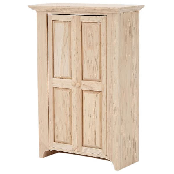 1:12 Dukkehus Miniature Trægarderobe Simuleret Møbelmodel Legetøjstilbehør