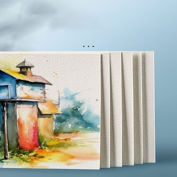 50 ark/sæt akvarelpapir specialpapir til kunstnermaling, 02, størrelse 02 2 2