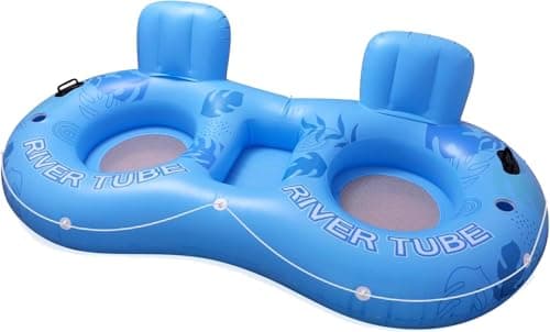 Oppblåsbar solseng for 2 personer Inflatable Tanning Pool Lounger