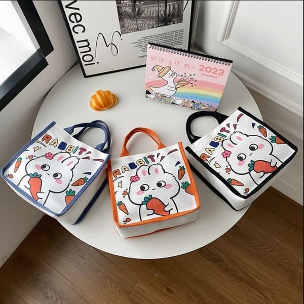 Tygväska Lunchväska, 2, Storlek 2 2 2