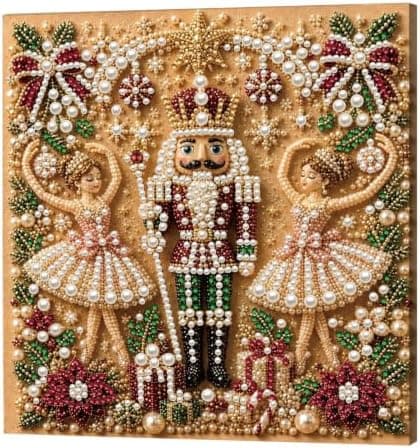 C'eitura Pärlmålningskit 7.87 * 7.87in Nötknäpparbaletten Julkonst Nutcracker Ballet