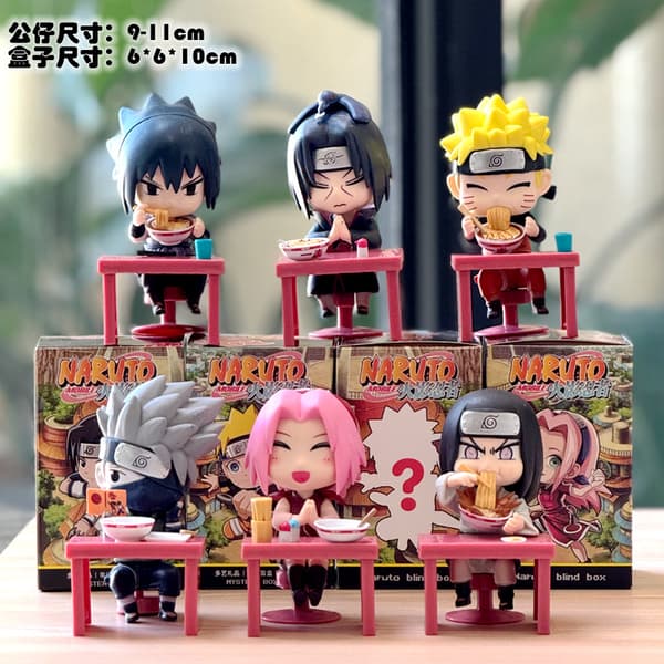 Naruto Blind Box Figur Gaara Naruto Kakashi Anime Modell Skrivbordsdekor