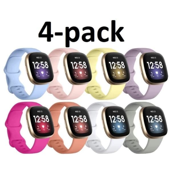 4-pakning Fitbit Versa 3 / Sense armbånd