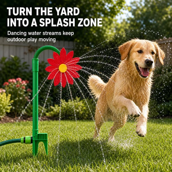Crazy Daisy Sprinkler 360° roterande dansande gräsmatta vattenspridare