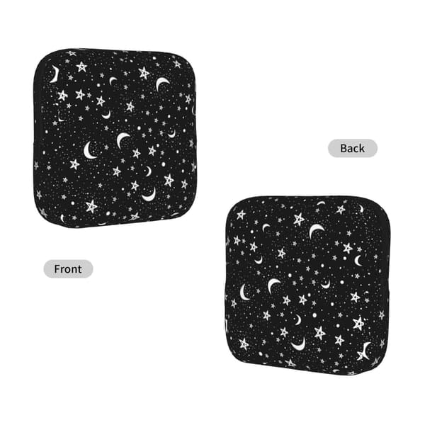 Sort og hvid måne stjerne periode taske til kvinder, bærbar hygiejnebind periode pose til pung, små make-up tasker Black And White Moon Star