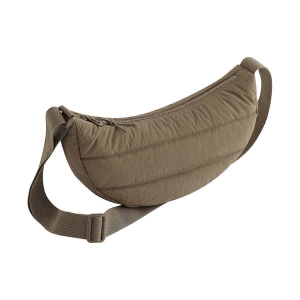 Bagbase Quilted Crossbody Bag Jordgrön One Size