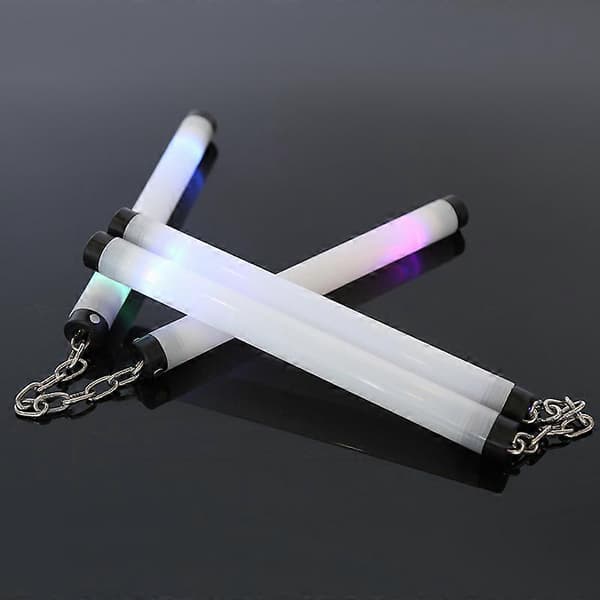 LED Nunchaku Ljus-Performance Leksaker - Högkvalitativ Lek Rainbow 4-Light 26cm