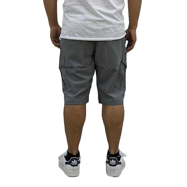 Camel Active Herreshorts Hurtigtørkende Polyester Stretch Cargo Sommer Strandbukser Grey M
