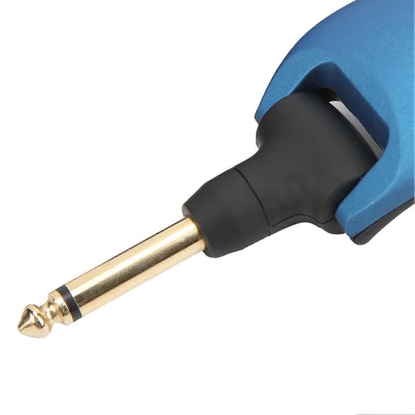A9 2,4 GHz trådløst sender- og mottakersystem for gitar med USB-kabel, blå