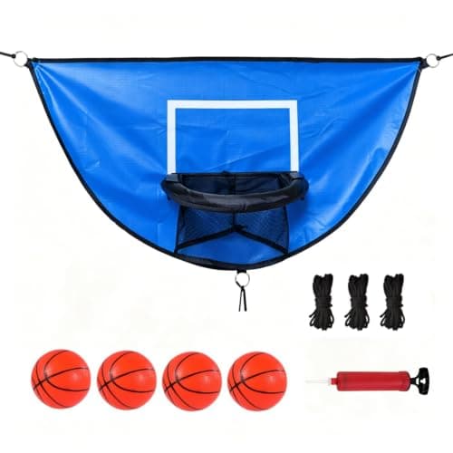 Trampolin basketkorg, med pump och 4 minibollar Blue