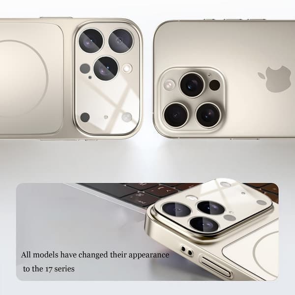 Glas Nano Mat Etui til iPhone 17 Air 16 15 14 13 Pro Max 17Pro Magnetisk til Magsafe Trådløs Opladning Titanium Grå Titanium Grå Titanium Gray iPhone14Plus