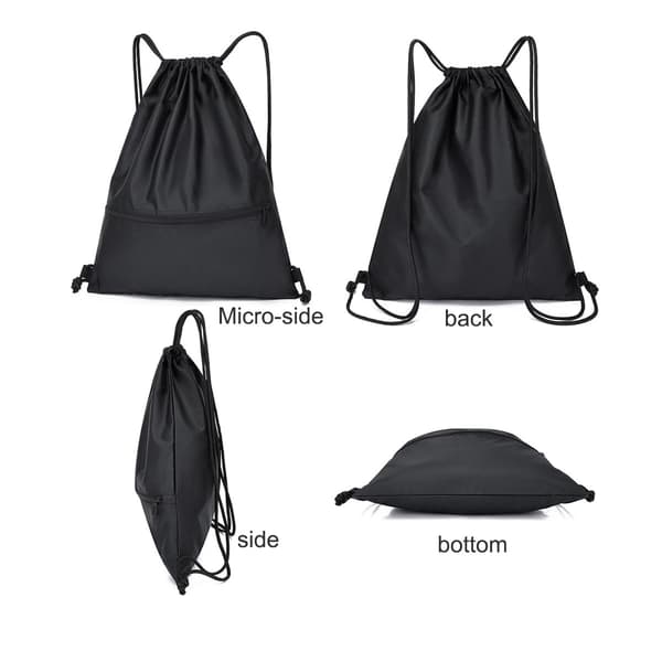 Ryggsäck med dragsko Sport Gym Sackpack-Stor (Grå) Grey