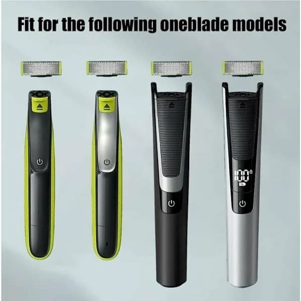 2-pak kompatible blade til Philips OneBlade/OneBlade Pro – Holdbare refill-patroner til mænds ansigts- og kropstrimmer 2pack