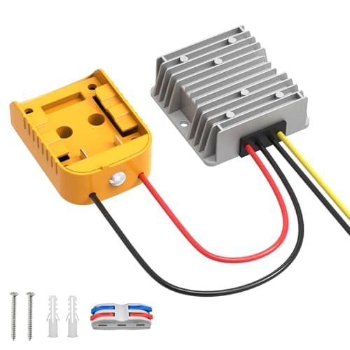 Kzreect 20V til 12V Step-Down Konverter Kompatibel med Dewalt 20V Batteri Upgraded 1 Pack