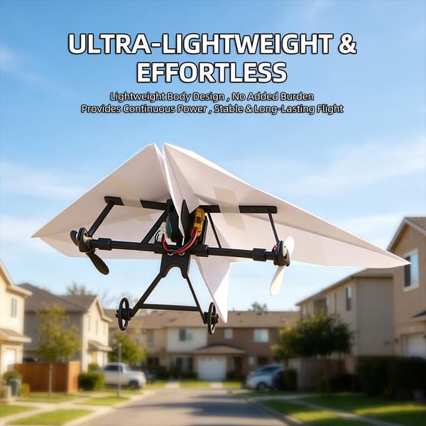 RC Pappersflygplanssats Elektrisk Flygplansleksak Single Battery Model