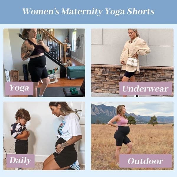 Korte Mom Leggings til Kvinder, Sort, Størrelse XL black XL