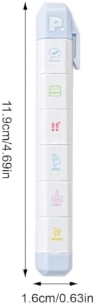 Stempler for scrapbooking - Pennformet kortlaging Håndverksmal Ergonomisk grep Blue