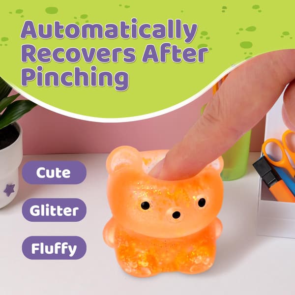 24-pack björnstress-squishyboll, Fidget Taba Squishy-leksaker för barn 24 Pack Bear Stress Balls