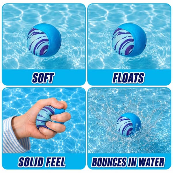 Vattenbasebollhandskset med studsboll för pool- och strandleksaker Deep light