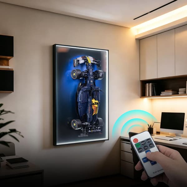 Display Wallboard med LED-ljus för Lego Technic 42206 RB20 42206