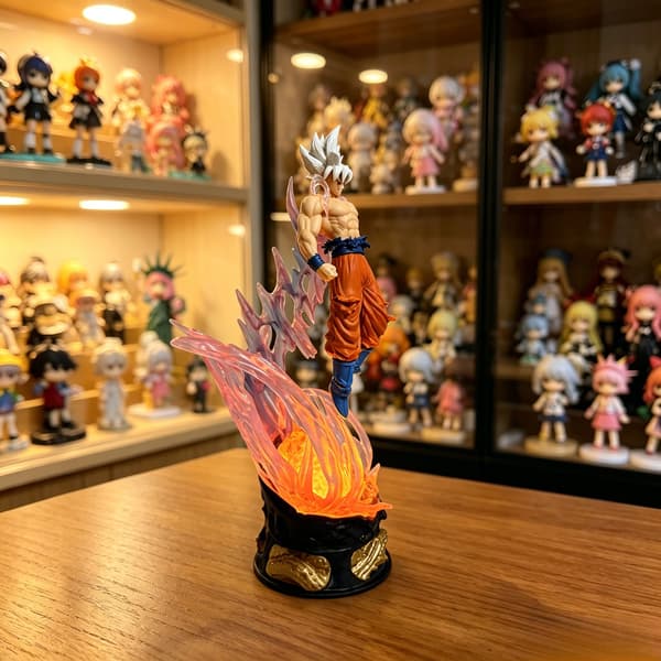Dragon Ball Son Goku Ultra Instinct Figur Lille Saiyan Anime Model