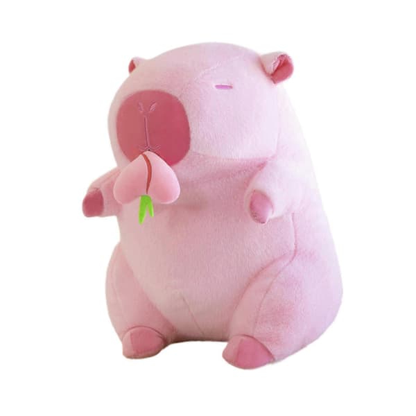 Kapybara-pehmolelu, täytetty kapybara-pehmolelu, pehmeät kapybara-pehmofiguurit Peach Capybara PInk