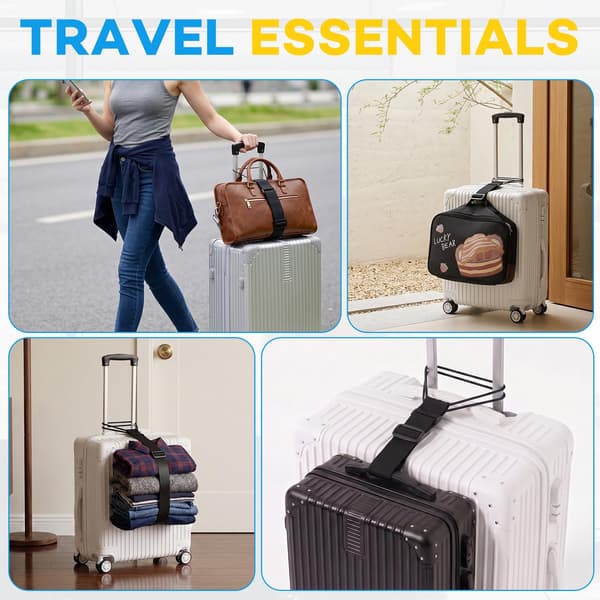 2-pack justerbara multifunktionella bagageremmar för resväskor Luggage Straps - 2PCS