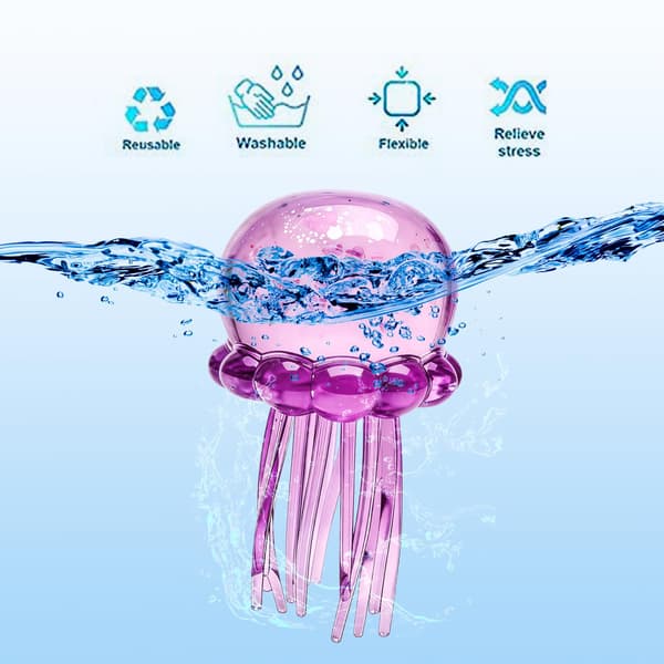 Manet Squishy, Manet Design Kläm Stressboll, Drop Malt Sockerbollar för Ångest Stress, Sensorisk Leksak med en Super Solid Squish för Vuxna Blue