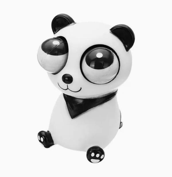 Flippy Frog Squishy Eyes Popping Squeeze Fidget Toy Stress Relief, Panda panda