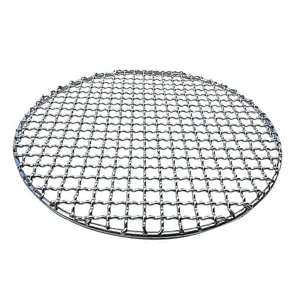 Rund grillrist i rustfrit stål, non-stick grillbageplade
