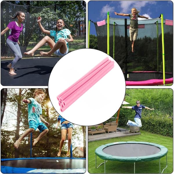 Trampoline Skumstanghylser 15,7 tommer 12 stk Universell Vanntett Pink