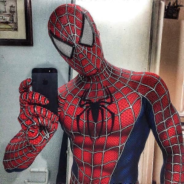 Raimi Spider Man Bodysuit Superhjälte Cosplay Kostym Barn Vuxen Jumpsuit