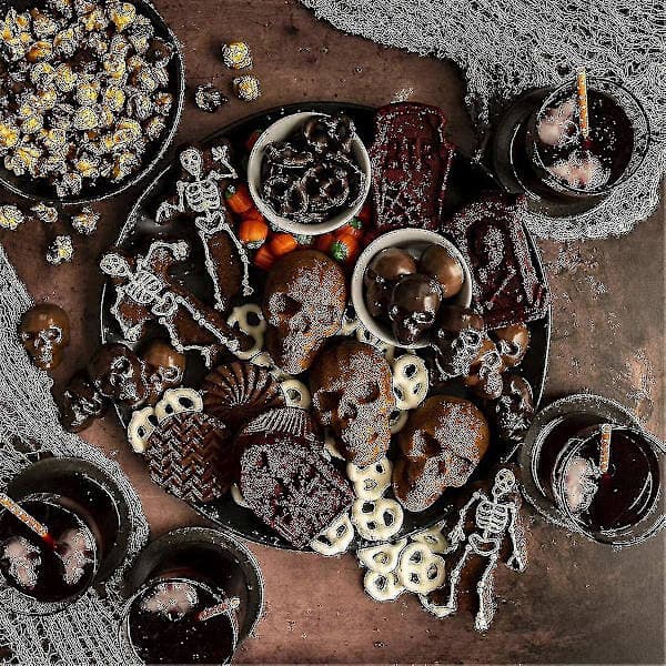 Ware Halloween Bakeform, Skummel Hodeskalle Kakeform, Bronse-yujia