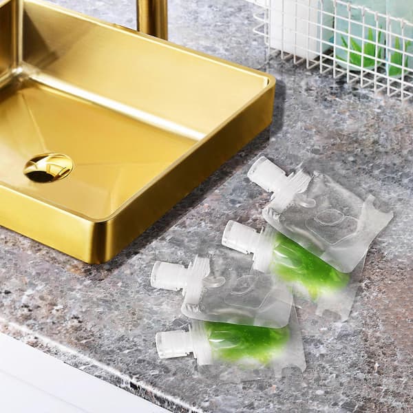 Transparenta reseförpackningar påfyllningsbara klämpåsar för resor 15 st