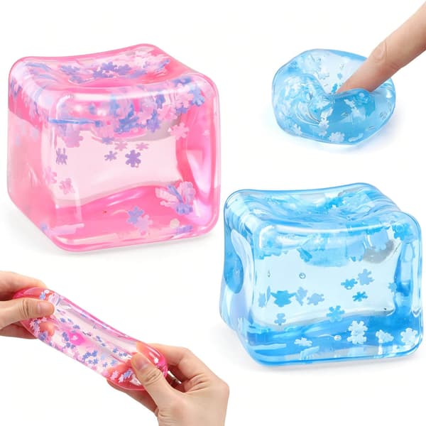 JONEG Fidget Squishy Leker for Barn Voksne Gutter Jenter, Gaver Festutstyr Blue&pink