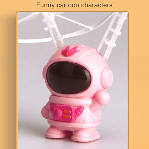 Astronaut Flygande Leksak Intelligent Levitation Induktionshelikopter för Barn Plast (Rosa) Pink
